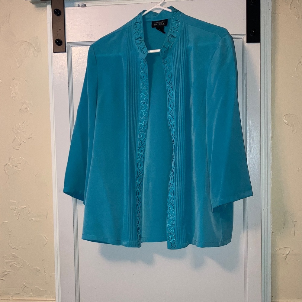 Adrianna Papell Teal Blouse for Women